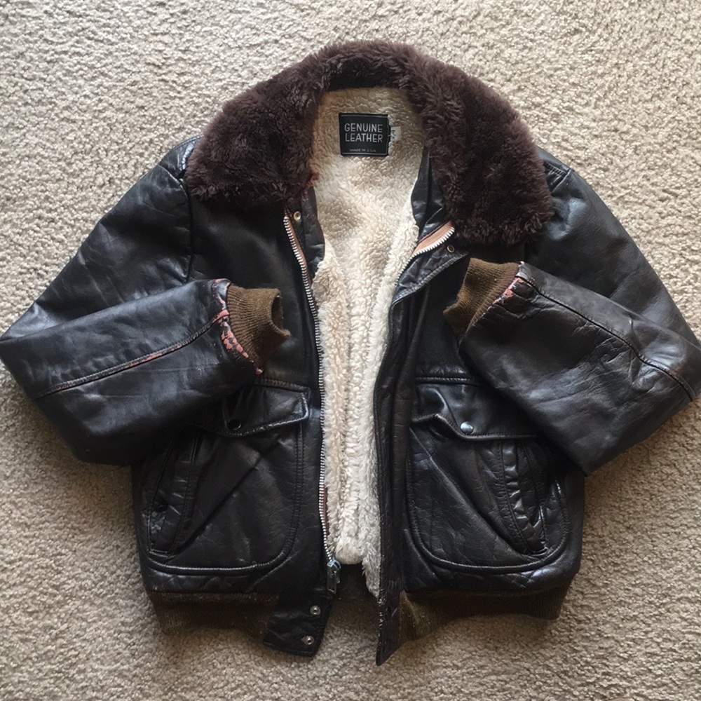 Vintage Shearling Pilot Jacket